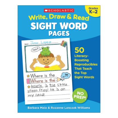 Picture of Scholastic Write, Draw & Read Sight Word Reproducible Pages, Grades K-2