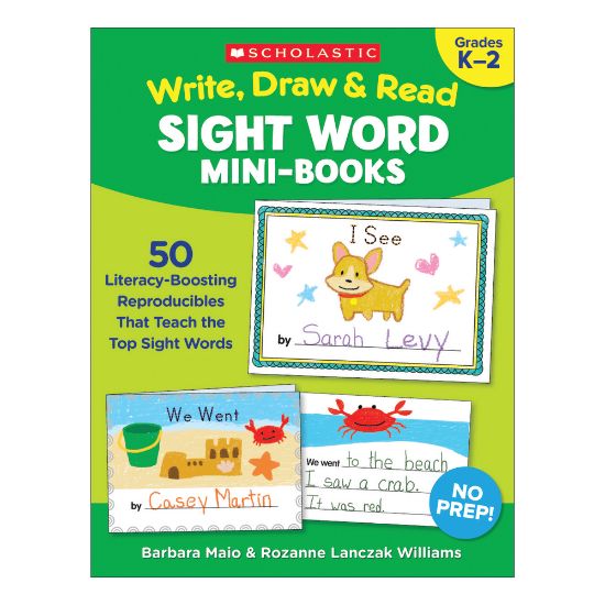 Picture of Scholastic Write, Draw & Read Sight Word Reproducible Mini-Book, Kindergarten To 2nd Grade