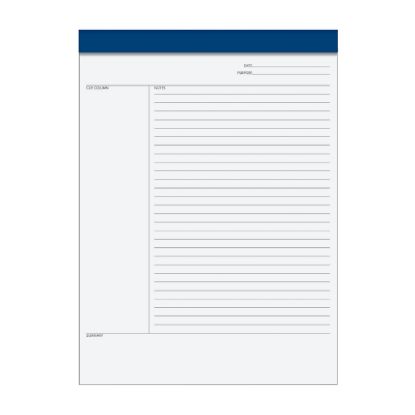 Picture of TOPS Idea Collective Legal Pad, 8 1/2in x 11 3/4in, Legal Ruled, 50 Sheets, White