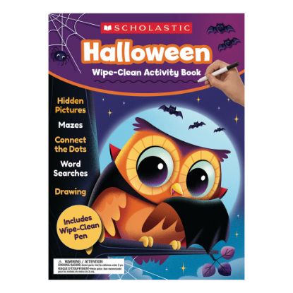 Picture of Scholastic Halloween Wipe-Clean Activity Book, Pre-K To 1st Grade