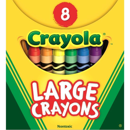 Picture of Crayola Large Crayon Set, Assorted Colors, Box Of 8