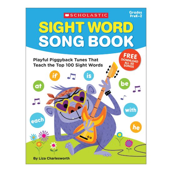 Picture of Scholastic Sight Word Song Book, Pre-K to 2nd Grade