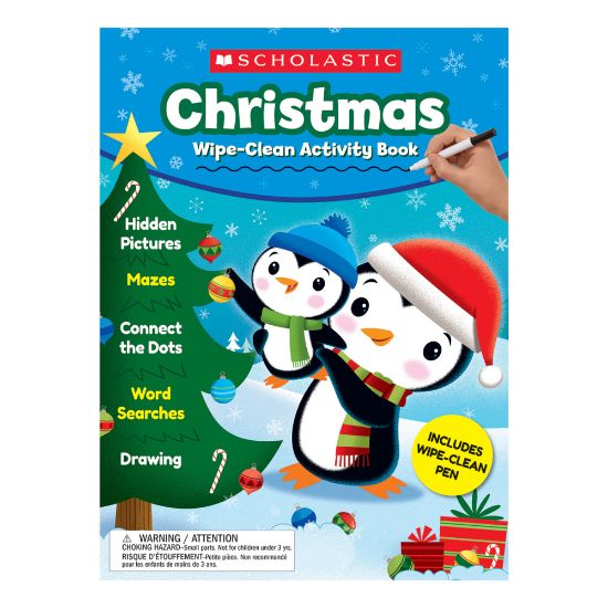 Picture of Scholastic Christmas Wipe-Clean Activity Book, Preschool - Grade 1