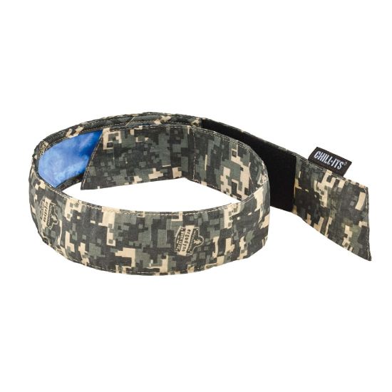 Picture of Ergodyne Chill-Its 6705CT PVA Evaporative Cooling Bandanas, Camo, Pack Of 6 Bandanas