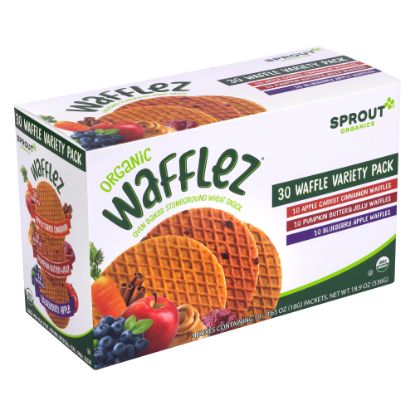 Picture of Sprout Wafflez Variety Pack, Box Of 30 Wafflez