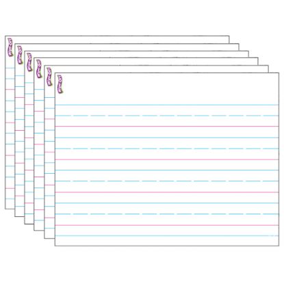 Picture of Trend Handwriting Paper Wipe-Off Charts, 17in x 22in, White, Pack Of 6 Charts