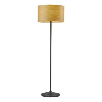 Picture of Adesso Oslo Floor Lamp, 59-1/2inH, Cherry Shade/Black Base