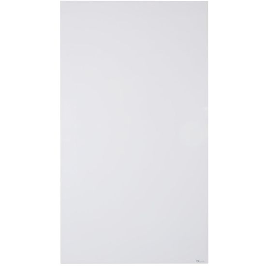 Picture of Quartet InvisaMount Vertical Glass Dry-Erase Board - 48x85 - 85in (7.1 ft) Width x 48in (4 ft) Height - White Glass Surface - Rectangle - Vertical - Magnetic - 1 Each