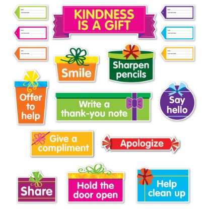 Picture of Scholastic Kindness Is A Gift Bulletin Board Set, Kindergarten To 5th Grade