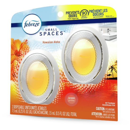 Picture of Febreze Small Spaces Air Fresheners, Hawaiian Aloha, 0.5 Oz, Pack Of 2 Air Fresheners