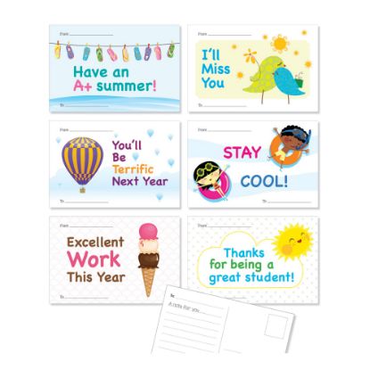 Picture of Scholastic Hello Summer Postcards, 4in x 6in