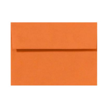 Picture of LUX Invitation Envelopes, A7, Peel & Stick Closure, Mandarin Orange, Pack Of 50