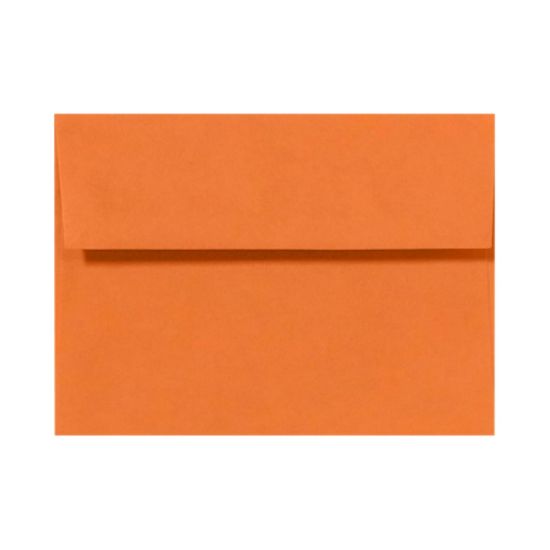 Picture of LUX Invitation Envelopes, A7, Peel & Stick Closure, Mandarin Orange, Pack Of 50