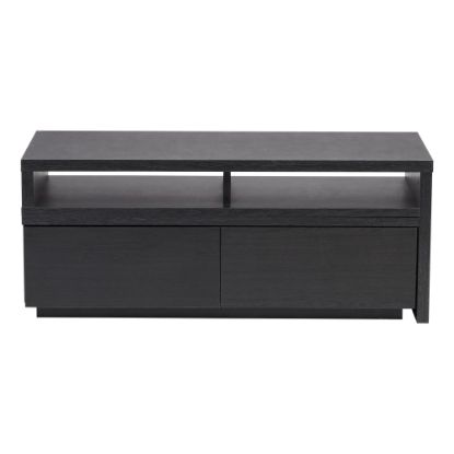 Picture of IRIS Expanding Media Stand, 16-3/16inH x 39-3/8inW x 15-5/16inD, Black Oak