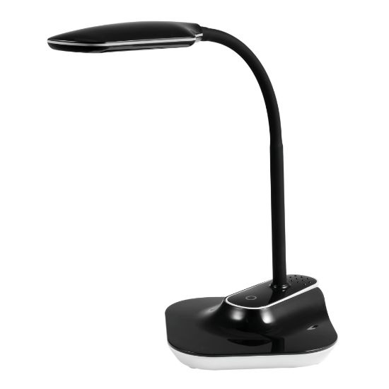 Picture of Realspace Pressler LED Desk/Clip Combination Lamp with USB Charging Port, 17inH, Black