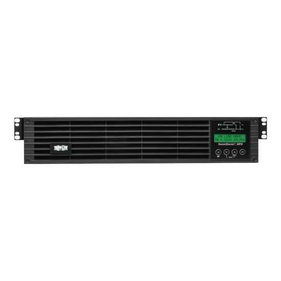 Picture of Tripp Lite UPS Smart Online 2000VA 1800W Extended Run 7Out LCD USB DB9 2URM - UPS (rack-mountable) - AC 100/110/115/120/127 V - 1.8 kW - 2000 VA - 1-phase - RS-232, USB - output connectors: 7 - 2U - 19in