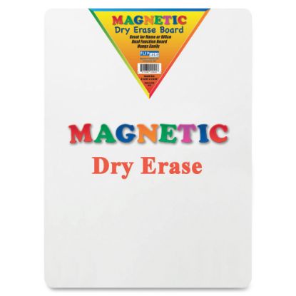 Picture of Flipside Magnetic Dry-Erase Board, 9in x 12in, White