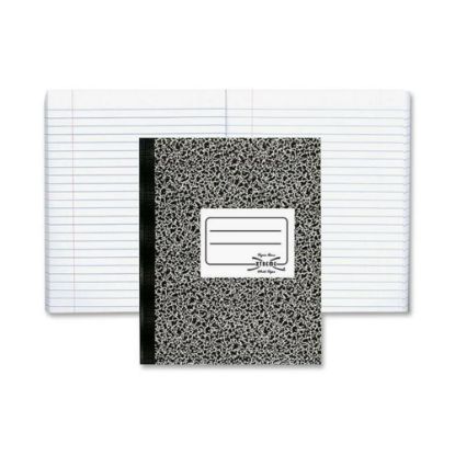 Picture of Rediform National Brand Composition Notebook, 7 1/2in x 9 3/4in, 1 Subject, 80 sheets, Black Marble