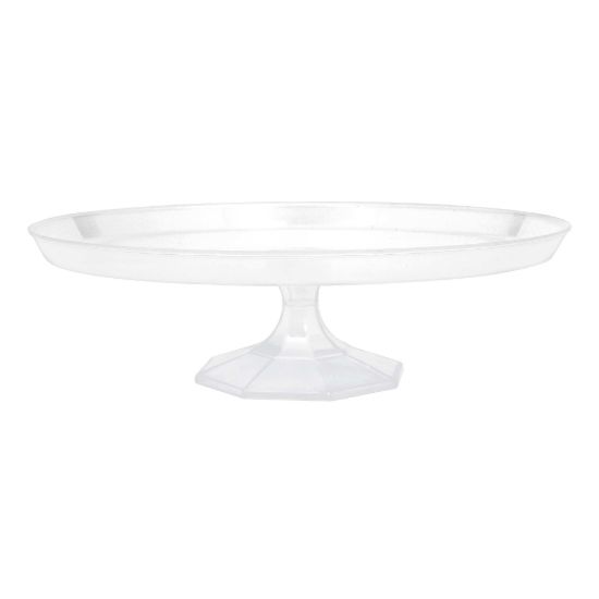 Picture of Amscan Pedestal Dessert Stands, 3-3/4in x 9-3/4in, Clear, Pack Of 4 Stands