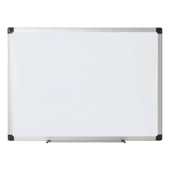 Picture of Office Depot Brand Non-Magnetic Melamine Dry-Erase Whiteboard, 24in x 36in, Aluminum Frame With Silver Finish