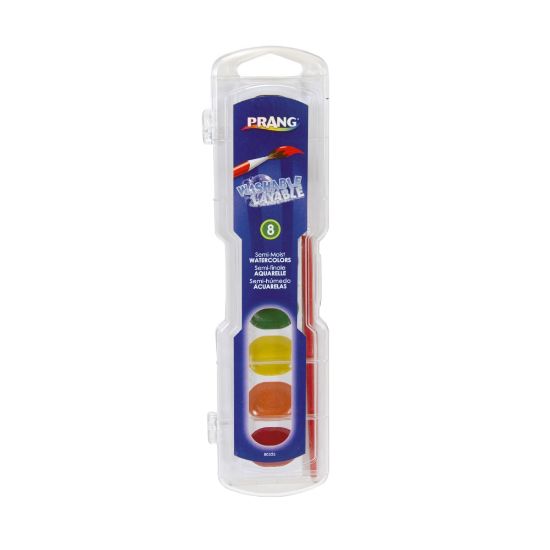 Picture of Prang Washable Watercolors 8-Color Set With Brush, Assorted Colors