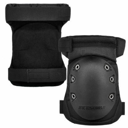 Picture of Ergodyne ProFlex 435HL Gel Knee Pad, Hinged Rubber Cap, One Size, Black, Pack Of 2 Knee Pads