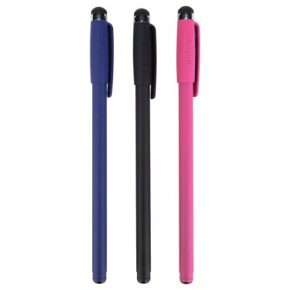 Picture of Targus Disposable Stylus And Pen, Assorted Colors, Pack Of 3