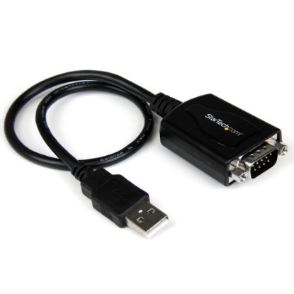 Picture of StarTech.com USB to Serial Adapter - 1 Port - COM Port Retention - Texas Instruments TIUSB3410 - USB to RS232 Adapter Cable - Add one serial RS-232 port with com retention to any laptop or computer with a USB port - USB to Serial - USB to RS232