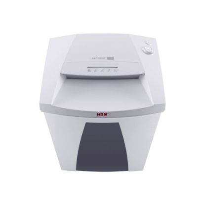 Picture of Securio By HSM B32C 19-Sheet Cross-Cut Shredder, 31-1/4inH x 19-5/8inW x 15-3/4inD, White