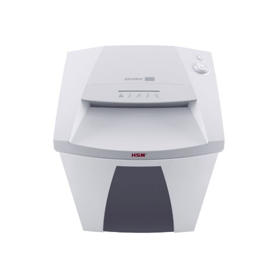 Picture of Securio By HSM B32C 19-Sheet Cross-Cut Shredder, 31-1/4inH x 19-5/8inW x 15-3/4inD, White