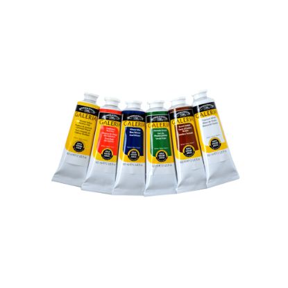 Picture of Winsor & Newton Galeria Acrylic Color Introductory Set, 60 mL Tubes, Assorted Colors, Set Of 6