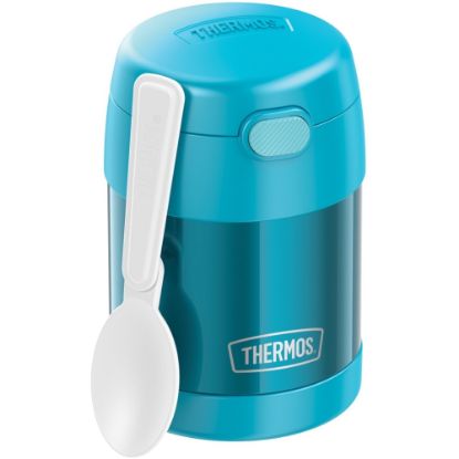 Picture of Thermos FUNtainer Stainless Steel Food Jar 10Oz - Food Storage - Dishwasher Safe - Teal, Green - Stainless Steel Body