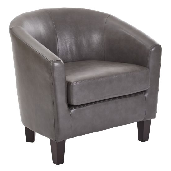 Picture of Ave Six Work Smart Ethan Tub Chair, Pewter/Dark Espresso