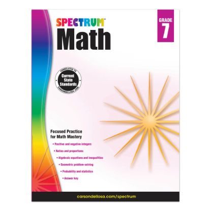 Picture of Carson-Dellosa Spectrum Math Workbook, Grade 7