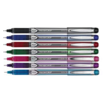 Picture of Pilot Precise Grip Liquid Ink Rollerball Pens, Needle Point, 0.5 mm, Assorted Metallic Barrels, Assorted Ink Colors, Pack Of 7 Pens