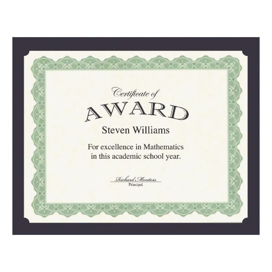 Picture of Geographics Recycled Certificate Holder - Navy - 30% Recycled - 10 / Pack