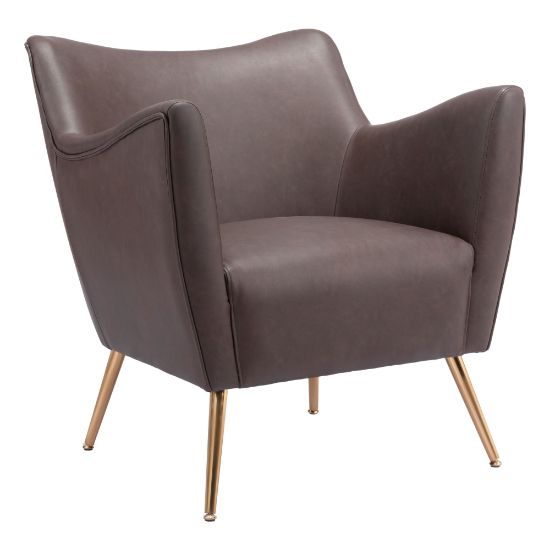 Picture of Zuo Modern Zoco Accent Chair, Espresso/Gold