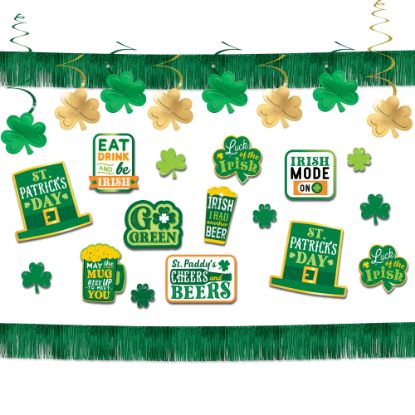 Picture of Amscan 244290 St. Patricks Day Bar Decorating Kit