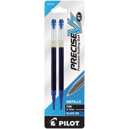 Picture of Pilot Precise Liquid Ink Retractable Rollerball Refills, V7, 0.7 mm, Fine Point, Blue, Pack Of 2