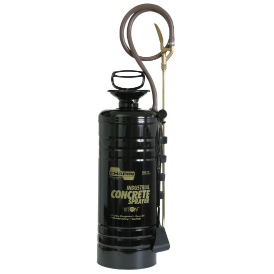 Picture of 3.5 gal Industrial Concrete Funnel Top Sprayer, Black, 24 in Wand, 48 in Hose