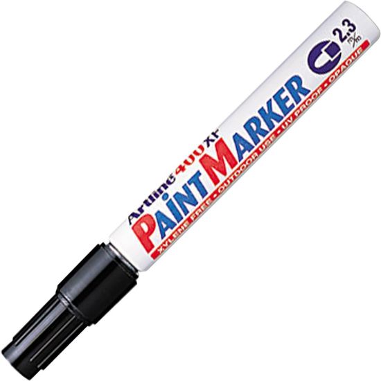 Picture of Artline Paint Marker, Bullet Point, 2.3 mm, Aluminum Barrel, Black Ink