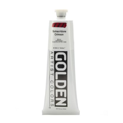 Picture of Golden Heavy Body Acrylic Paint, 5 Oz, Quinacridone Crimson