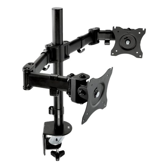 Picture of 3M MM200B Dual Monitor Mount, 24inH x 33inW x 5inD, Black