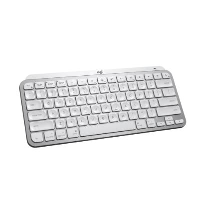 Picture of Logitech MX Keys Mini for MAC - Wireless Connectivity - Bluetooth - 32.81 ft Dictation, Emoji, Microphone Mute Hot Key(s) - PC, Mac - MX Keyswitch - Pale Gray