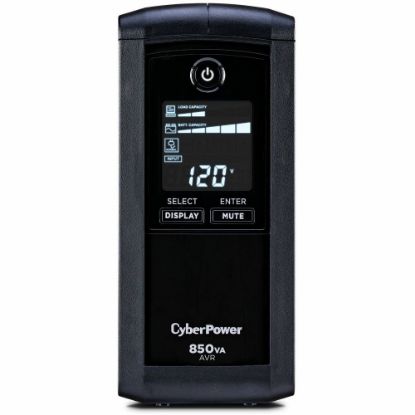 Picture of CyberPower CP850AVRLCD Uninterruptible Power Supply, 9 Outlets, 850VA/510 Watt