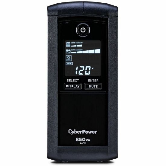 Picture of CyberPower CP850AVRLCD Uninterruptible Power Supply, 9 Outlets, 850VA/510 Watt