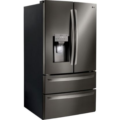 Picture of LG 28 cu.ft. Smart wi-fi Enabled French Door Refrigerator - 27.80 ft� - French Door - 18.60 ft� Net Refrigerator Capacity - 9.20 ft� Net Freezer Capacity - Black Stainless Steel - Smooth - LED Light