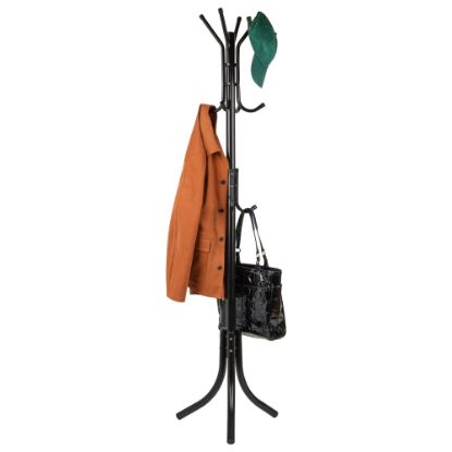 Picture of Mind Reader Alloy Collection Coat Rack with 11 Hooks, 67-1/4inH x 17-1/2inW x 17-1/2inD, Black