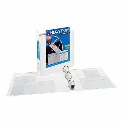 Picture of Avery Extra-Wide Heavy-Duty View 3-Ring Binder With Locking One-Touch EZD Rings, 1 1/2in D-Rings, 40% Recycled, White