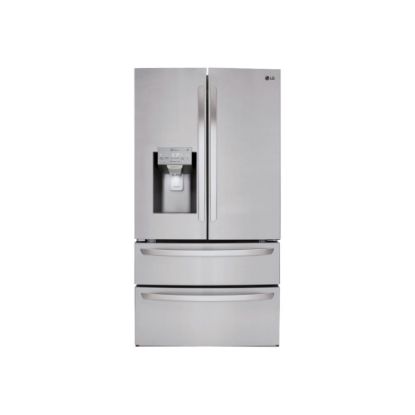 Picture of LG LMXS28626S - Refrigerator/freezer - french door bottom freezer with water dispenser, ice dispenser - Wi-Fi - width: 35.7 in - depth: 36.3 in - height: 69.7 in - 27.8 cu. ft - stainless steel